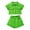 Green, variant on LNMQLPDBS Girls' Clothing Sets Solid Color Short Sleeve Button Down Lapel Shirts + Elastic Waist Shorts Outfits Clothes Cute Clothes for Teen Girls Summer Trendy Suit for Party and Photo
