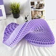 thumbnail image 5 of TPE Without Pressing Pillow Gel Relieved Skin -Friendly Grid Core Pillow Core Pillow Silicone Bonding Cervical Spine Pillow Deep Sleep Pillow (No Pillowcase,25x30x10cm), 5 of 8