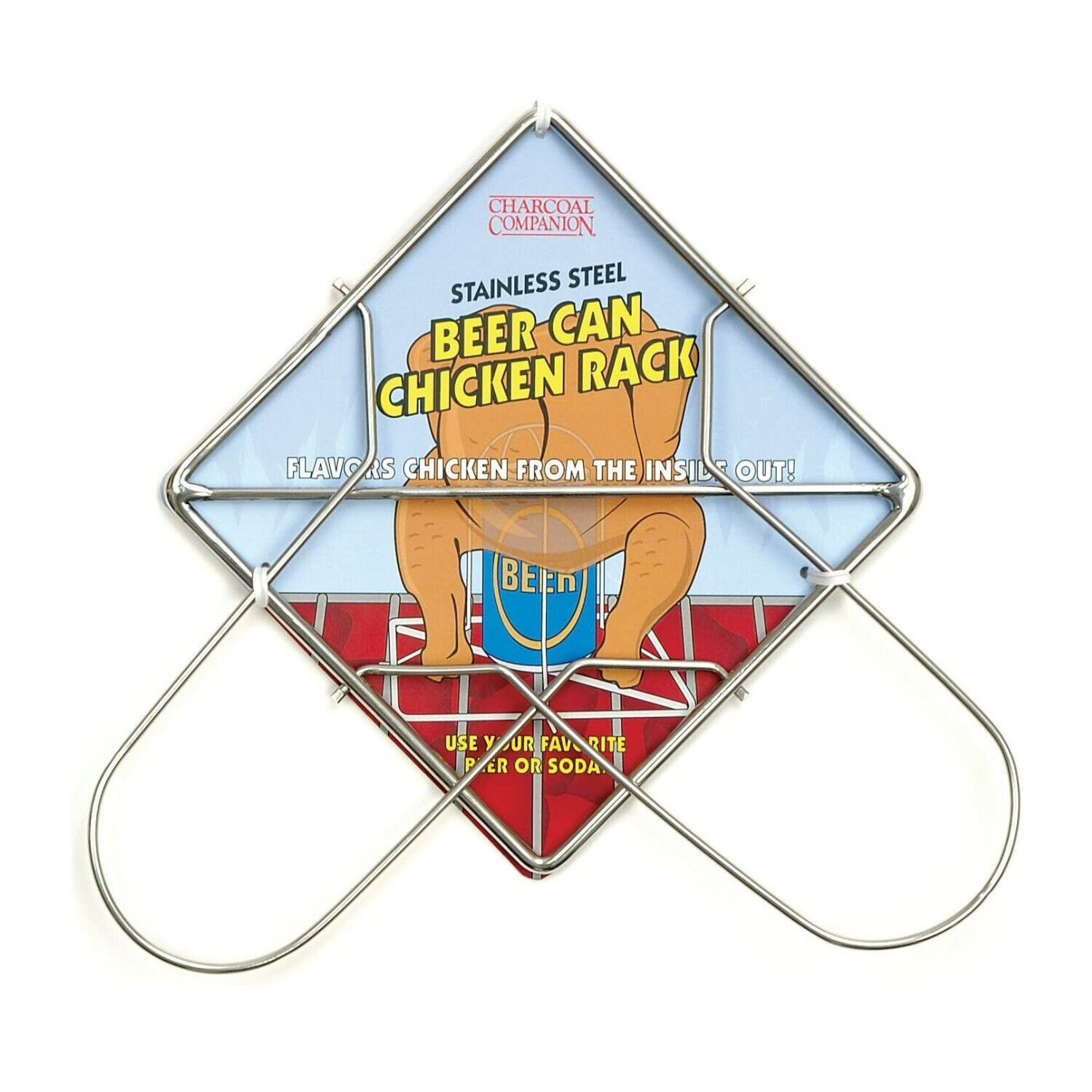 Beer Can Chicken Roaster Rack Stainless Steel BBQ Holder