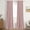 Baby Pink, variant on Chambray Blue Linen Blackout Curtains 84 inch Long 2 Panels Set for Bedroom Back Tab Thermal Insulated 100% Black Out Drapes Pinch Pleated Hooks Room Darkening Window Curtain for Living Room
