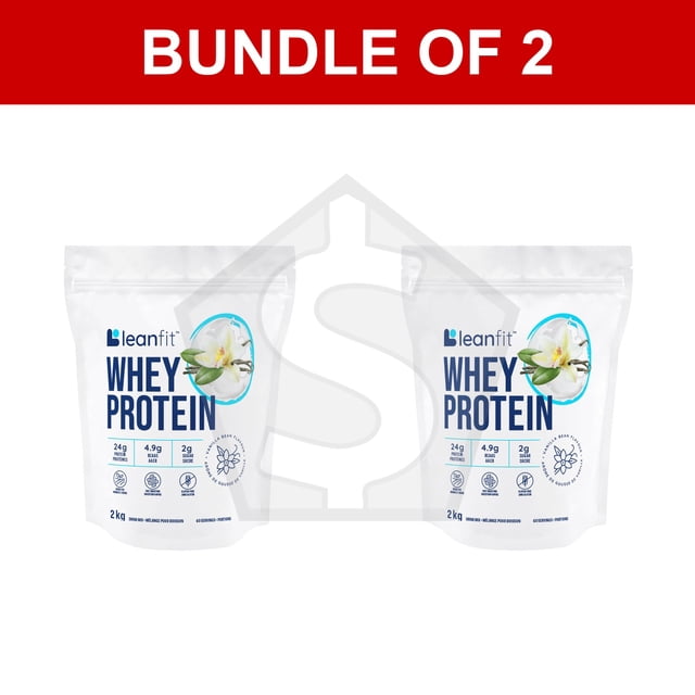 Lot de 2 - Leanfit Protéine de Lactosérum Saveur Vanille