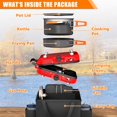 thumbnail image 2 of Cocina de camping portátil de 2 quemadores Hisencn, kit de 20,000 BTU, 2 of 9