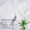 thumbnail image 3 of Rayon from Bamboo Solid Deep Pocket Sheet Set White / Queen, 3 of 4