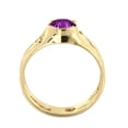 thumbnail image 7 of 14K Yellow Gold 1 CT Amethyst Ring Unique Solitaire Designer, 7 of 7