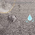 thumbnail image 4 of Alfombra de baño, alfombra de ducha redondeada de cuarto pequeño, microfibra, súper absorbente, antideslizante, cómoda alfombra de baño para pared de bañera (color café), 4 of 5