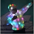 thumbnail image 4 of Chaqueta con flash LED para hombre y mujer, sudadera con capucha de béisbol, abrigo deportivo, vestido de fiesta, vestido de moda L, 4 of 5