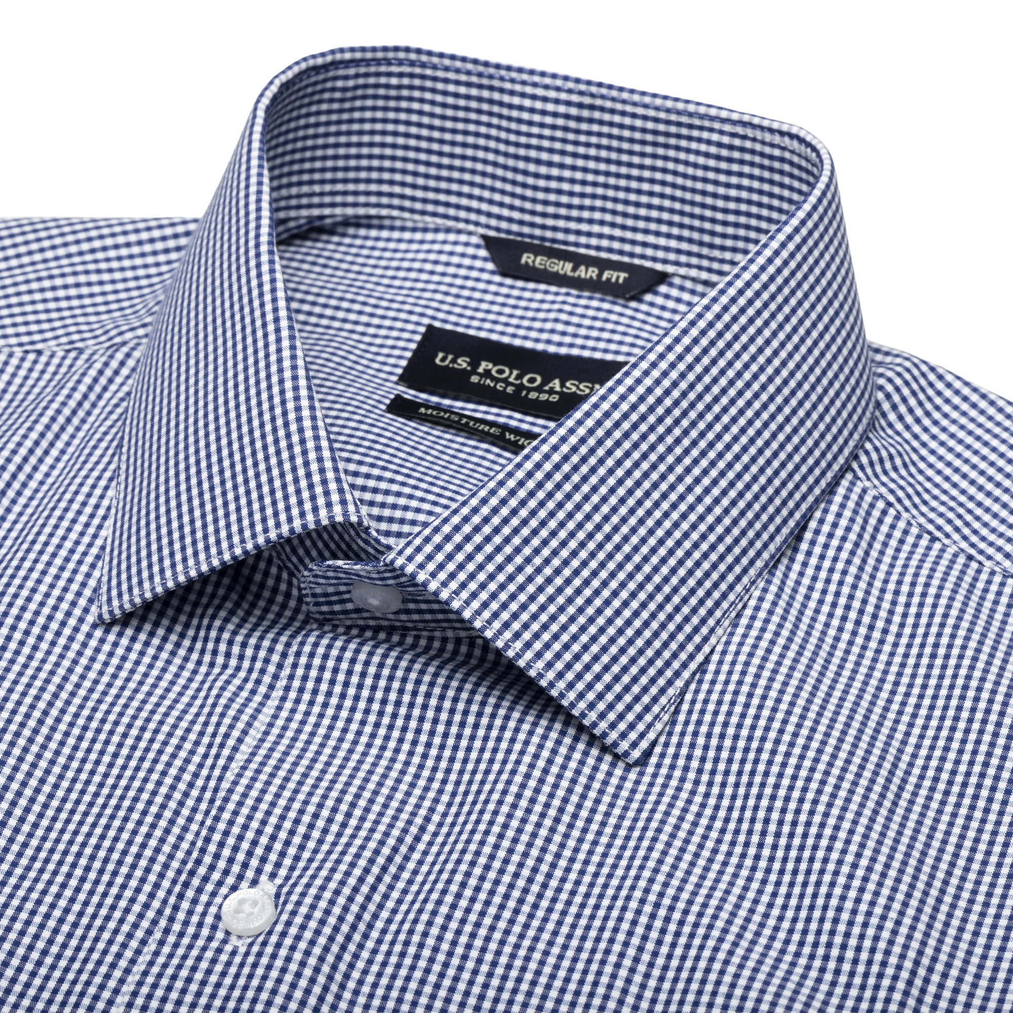 U.S. Polo Assn. Mens Dress Shirt Regular Fit Long Sleeve