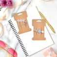 thumbnail image 6 of MINKUROW 100 Pieces Hair Clip Display Cards Hair Bow Display Holder Rectangle Hair Barrettes Jewelry Hair,Kraft Paper Cards,4-1/4 x 2-3/4 Inches Brown, 6 of 7