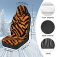 thumbnail image 7 of Uorisanigo Car Seat Covers for Front Seats – Premium Tiger Stripe Print Car Seats Cover Front Set 2 PCS, Universal Interior Accessories Covers for Cars Truck Van SUV Seat Protection, 7 of 7