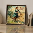 thumbnail image 3 of Vintage Bicycle Art Wooden Sign Wall Plaque - Vintage Art Decoration, Wall Decoration - Ideal Gift For Home Decoration, Living Room, Bathroom, Bedroom, Garden, Dining, Bar, Cafe, Festival Party Dec, 3 of 7