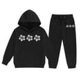 thumbnail image 6 of Clearance Baby Boy Clothes Tracksuit 2 Piece Sets For Girls Graphic Hoodies Oversized Hooded Sweatshirts Long Sleeve Shirts Casual Comfy Sweatpants Joggers With Pockets Fall Outfits #05 Black,6-7Y, 6 of 6