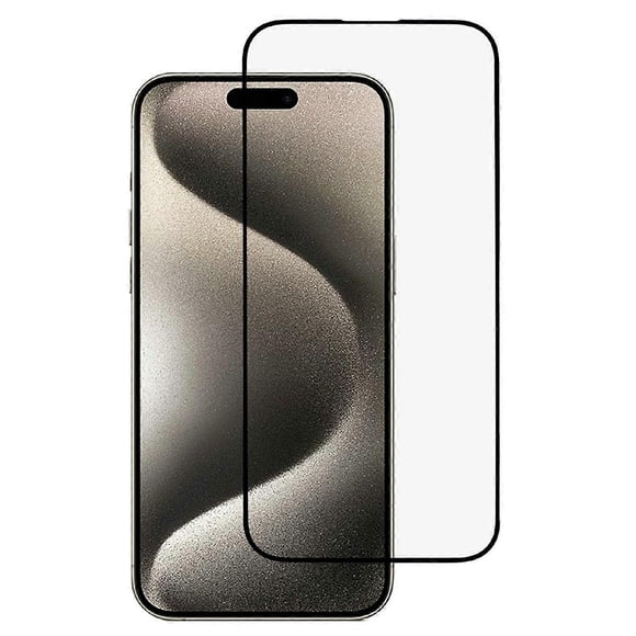 For iPhone 16 Pro Max Tempered Glass Screen Protector Anti-Blue-Ray Screen Film Black Edge Silk Prin