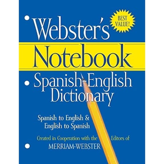 Pre-Owned Webster's Notebook Spanish-English Dictionary Paperback