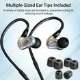 thumbnail image 4 of Senal Professional In‑Ear Monitor Headphone – 20 Hz‑18 kHz High‑Fidelity, Noise‑Isolating Earbuds, Secure Fit w/ Multiple Eartips, 5 ft Cable, 4 of 9