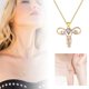 thumbnail image 2 of En forma de tendencia hueco collar colgante, 2 of 6
