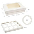thumbnail image 3 of LotFancy 12 Count Cupcake Boxes,8 Pack Dozen Cupcake Containers with Window and Inserts, 3 of 9