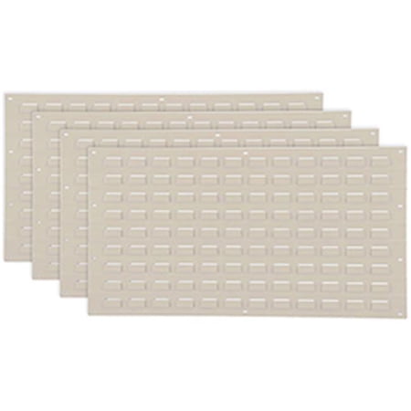Louvered Wall Panel - Tan - 36 x 19 in. - Pack of 4 - Durable Steel Design