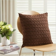 Products Knit Decorative Throw Pillow Cover 18''x18'' (With/Without Inserts)