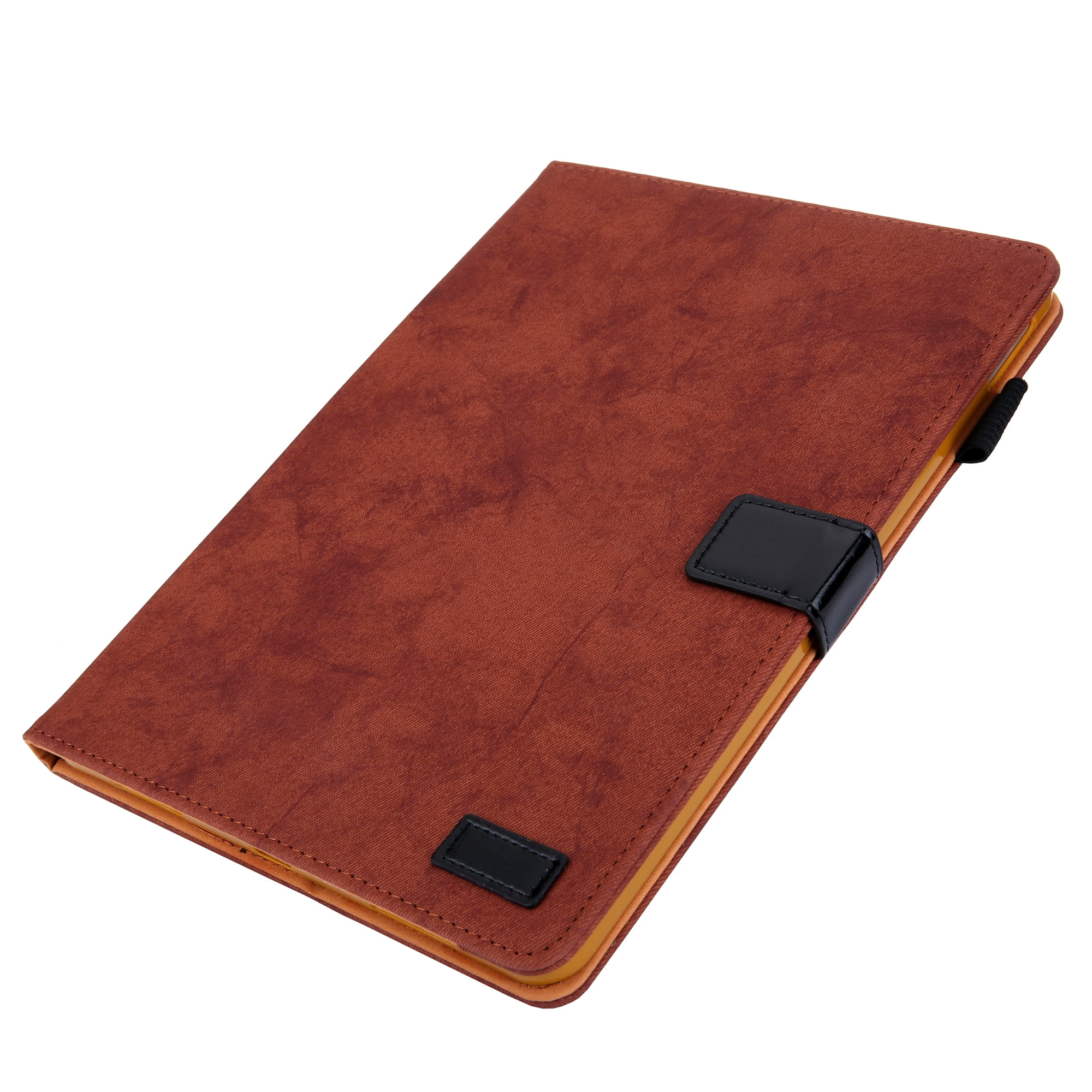 for iPad 10th Gen 10.9" (2022) Case, Retro Card Slot Cover with Pencil Holder, Multi-Angle Viewing Stand, Pocket Design, Folio Leather Case for Apple iPad 10th Gen 10.9" - Brown