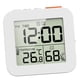 thumbnail image 3 of Reloj de pared con termómetro e higrómetro, reloj de ducha digital, relojes de ducha para profesores. Blanco, 3 of 8