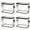 B 4PC, variant on Luckky Large Heavy-Duty Thick Plastic Clear Storage Bag for Clothes,Moving & Storage,Thick Clear Storage Bags,With Handles & Zippers,College Dorm Packing Home Organization(Black,Medium Size 6PC)