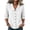 White, variant on YTCAMLO 100%Cotton Button Down Shirts for Women Casual Cute Collared 3/4 Sleeve Dress Shirts Summer Lightweight Loose Blouses