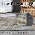 thumbnail image 4 of HOMERRY Boho Area Rug 4' x 6' Floral Rugs for Living Room Vintage Floor Cover, Blue, 4 of 6