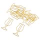 thumbnail image 5 of Clips dorados Formas de taza Clips Adornos navideños de decoración de bricolaje Organizar papelería, 5 of 9