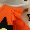 thumbnail image 6 of Girls Dresses Girls Dresses Long Sleeve Mesh Cartoon Cat Halloween Suit Party Outfit For Toddler Kids Casual Play Dress Orange 4-5 Years, 6 of 9