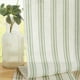 thumbnail image 3 of Cortinas de cocina Jinchan de lino a rayas, 60 cm, color verde salvia, 2 paneles, 3 of 9