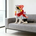 thumbnail image 6 of Pet Clown Costume Funny Clown Style Adjustable Clothes With Hat Apparel Accessories For Small And Medium Dogs Cats(Red-Xl), 6 of 8