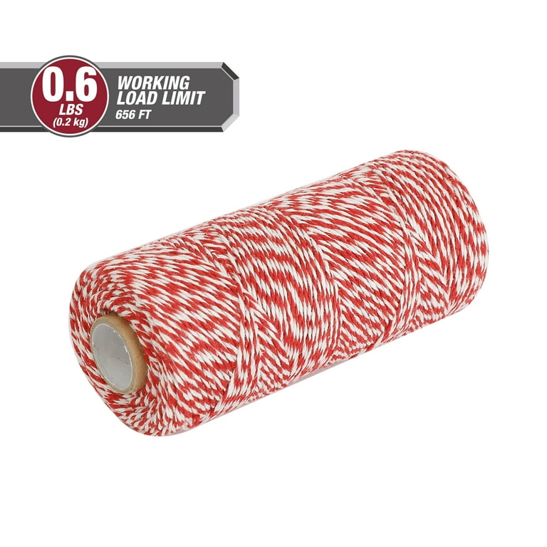 Hyper Tough 656 ft Candystripe Cotton Twine for Bundling Packaging
