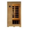 Golden Designs Sauna Golden Designs "Studio Elite" 1-2-person PureTech™ Near Zero Far Infrared Sauna Canadian Hemlock