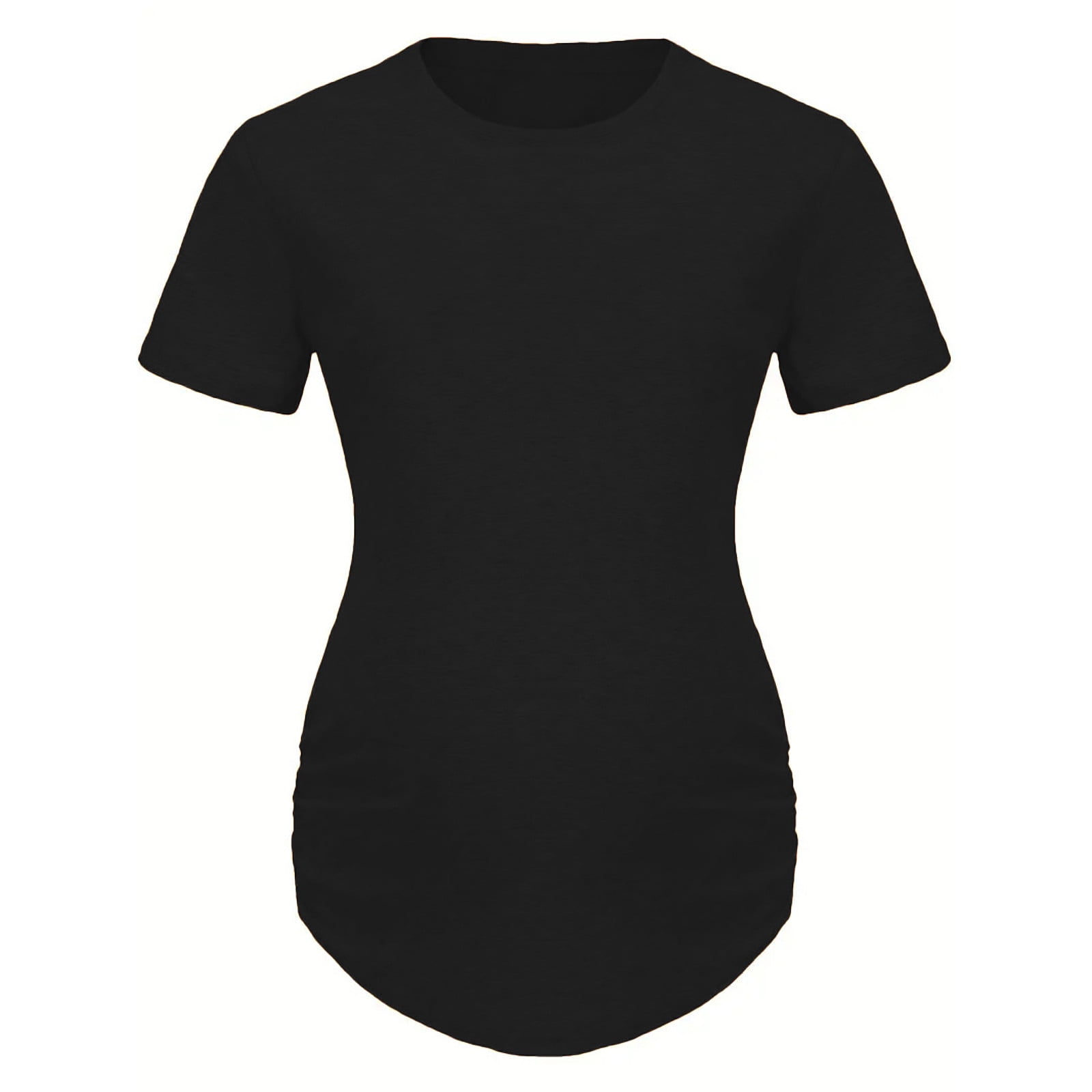 Admvng Womens Maternity Tops Summer Short Sleeve Round Neck Pregnancy T-Shirt