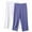 Purple, variant on AGWOLF 2pc Capris for Women Plus Size Solid Color Cropped Trousers Elastic Waist Wide Leg Yoga Pants Womens Workout Capri Pants