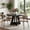 Black1, variant on MAYEERTY 47 Inch Farmhouse Round Dining Table, Wooden Kitchen Dinner Table for 4 People with Sturdy Metal Frame