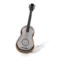 thumbnail image 1 of Tapón para botella de vino, guitarra, artesanía práctica, decoración creativa para el hogar, metal, 1 of 5
