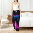 thumbnail image 6 of Lsque Futuristic Purple Panther A、 Print Women's Pajama Pants, Lounge Pant - Comfortable Home Wear,Elastic Waistband, Stylish Design-XX-Large, 6 of 9