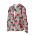 thumbnail image 2 of Fotbe Rose Flowers Men's Women's UPF 50+ Sun Protection Jacket Hooded Cooling Shirt with Pockets Hiking Outdoor Performance-Medium, 2 of 9