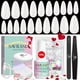 thumbnail image 1 of Set de uñas SAVILAND Almond Natural Uñas Tips 500 unidades con pegamento 4 en 1, 1 of 8