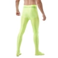thumbnail image 2 of iEFiEL Mens Shiny Stretchy Long Pants Leggings for Gym Yoga Workout Dance Training, 2 of 6