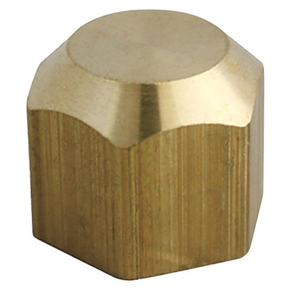Tapa ATC Flare Brass de 1/2 pulgada (Paquete de 5)