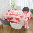 thumbnail image 2 of Yayeee Tablecloths 60" x 120" Rectangle Wrinkle Resistant Party Table Cover, Bunnies and Hearts, 2 of 8