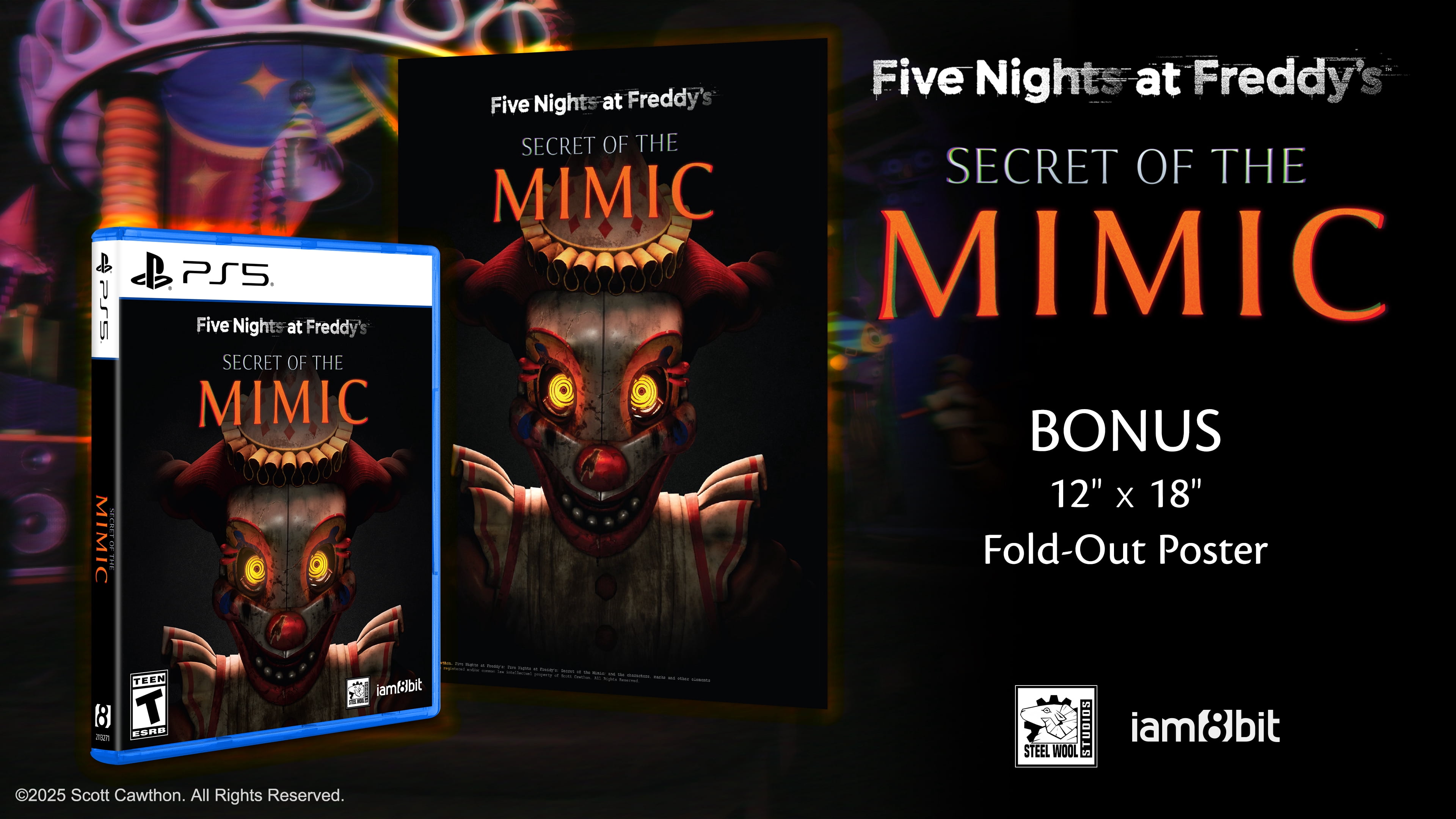 iam8bit, Five Nights at Freddy's Secret of the Mimic, PS5 game