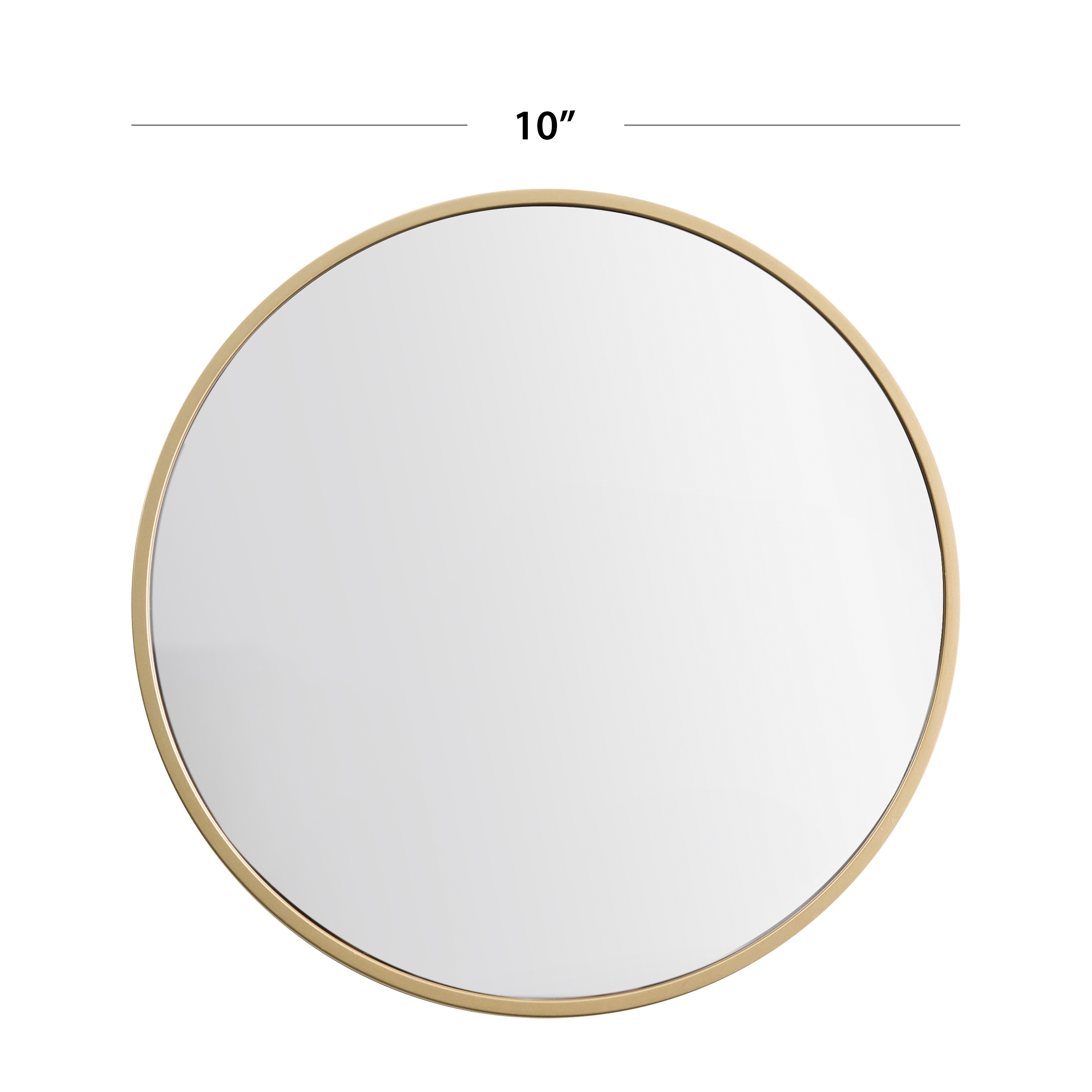 Mainstays Gold Round Decorative Wall Mirror Set, 3-Pack photo 2