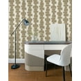 thumbnail image 2 of Stacy Garcia Home Tan Stripe Block Geometric Peel and Stick Wallpaper - 20.5 in. W. x 18 ft. L. Roll, 2 of 6