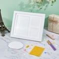 thumbnail image 5 of Dog or Cat Paw Print Keepsake Kit White 11x9x0.7 Inch Clay Pattern Wooden Photo Frame Paw Print Kit Keepsake Large Clay Area with Customization Tool for DIY Pet Lovers DIY Accessories, 5 of 9
