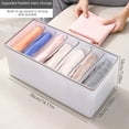 thumbnail image 2 of Closet Underwear Organizer Drawer Divider 7 Grids Foldable Storage Box for Clothes  Socks, 2 of 7