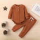 thumbnail image 2 of Conjunto De Canastilla Para Bebé, Mono Para Niñas Y Niños, Mono De Manga Larga De Color Sólido Para Otoño Y Primavera, Traje De Escalada, Chaqueta De Pedo, Pantalones Odeerbi LM103-2652, 2 of 7