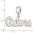 thumbnail image 3 of 925 Sterling Silver Rh-plated LogoArt University of Florida Small Dangle Bead; for Adults and Teens; for Women and Men, 3 of 3